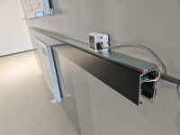 Puertas Correderas Magnéticas Automáticas Deper DZ150, Puertas E con Levitación Magnética, Marco Delgado de Aluminio