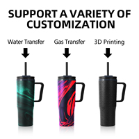 ANSHENG Tasse de voyage isotherme en acier inoxydable à double paroi de 40 oz avec poignée