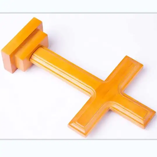 Wooden Standing Cross Decor, Altar Cross with Stand