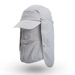 Face and Neck Covers Multi functional sun Protection Fisherman Hats men's sunscreen quick-drying Removable bucket fishing hat