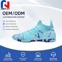 Chaussures de football TF Turf, chaussures de football professionnelles en tissu PU, chaussures d'entraînement antidérapantes pour adultes et adolescents, vente en gros OEM