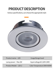 Vente en gros <span class=keywords><strong>de</strong></span> lampes LED encastrées 12V DC 1W 3W, design moderne, pour <span class=keywords><strong>cuisine</strong></span> commerciale, <span class=keywords><strong>hotte</strong></span> <span class=keywords><strong>de</strong></span> <span class=keywords><strong>cuisine</strong></span>, éclairage pour armoires - Product Image 4