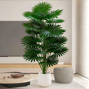 <span class=keywords><strong>Palmier</strong></span> artificiel vert en pot, ornement en PVC souple, hauteur 80 cm, pour décoration de salon et de maison - Product Image 1