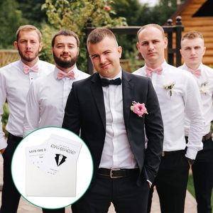 Hài hước phù rể đề nghị thẻ thiết lập với 14 phong bì màu trắng và nhãn dán tấm cho đám cưới cô dâu tắm - Product Image 6