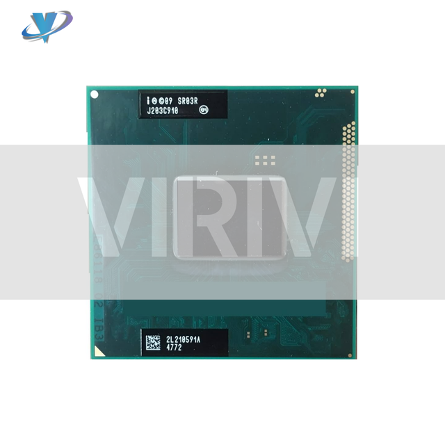For I7-2640M Laptop CPU 2 Cores 2.8GHz 4MB Cache 64-Bit Virtualization Socket G2 Processor