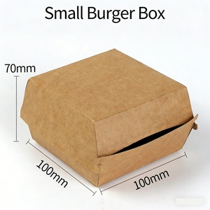 Boîte à hamburger jetable en carton ondulé, emballage alimentaire pour snacks et soufflés, vente en gros, boîte biodégradable - Product Image 4