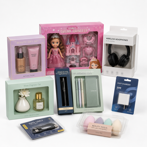 Custom Cardboard Display <b>Box</b> with Clear PET Window for Retail Toy Electronics Gift Luxury Folding Paper <b>Box</b> with Logo - Product Image 1