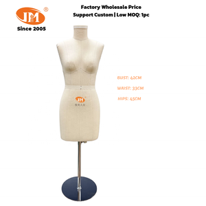 Maniquí de Costura JUNMEI Europeo para Mujer, Medio Cuerpo, de Fibra de Vidrio, con Pinzas, para Estudio de Sastrería, Escuela, Hecho a Mano - Product Image 2
