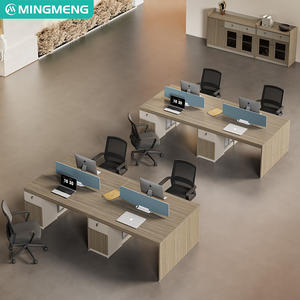 Escritorio de oficina, simple y moderno, doble, para 2/4/6 personas, conjunto de escritorio y silla para empleados de oficina de finanzas, mesa de trabajo para empleados - Product Image 6