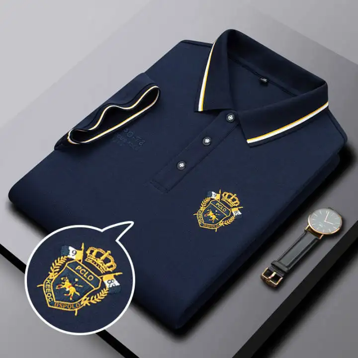 Quality Mixed Size Custom Printing Embroidery Logo Polo Uniform 100% Cotton Sports Golf Men's Polo Shirts