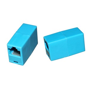 Conector de red RJ45 recto 8P8C de 2 puertos en línea, adaptador Ethernet para extensión de cable - Product Image 4