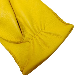 Guantes de cuero de piel de ciervo importados de EE. UU. con forro de Cachemira de trabajo lo suficientemente fuerte para mantener el calor suave y cómodo de alta calidad para hombre - Product Image 5