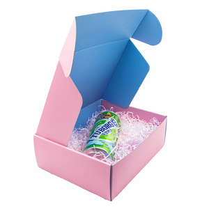 Có thể gập lại hộp giấy biểu tượng tùy chỉnh màu Hồng sóng bưu phẩm các tông giấy bao bì gửi thư Bưu Chính vận chuyển hộp - Product Image 6