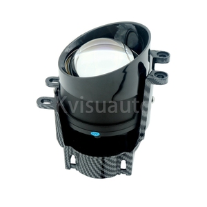 Cql kvisuauto F3 đôi phản xạ với LED <span class=keywords><strong>Devil</strong></span> Eyes bi LED sương mù máy chiếu ống kính màu xanh cho TOYOTA Vector Trắng Bugatti yugo Vam - Product Image 2