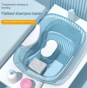 Nursing Bed With <b>Neck</b> Support Feature for Elderly & Pregnant Women Flat Shampoo Basin for Home Use & Patients - Product Image 6