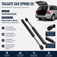 Resorte de Gas para Puerta Trasera, Repuesto Automotriz para Mercedes Benz, Alto Rendimiento de Sellado, OE 1647400245