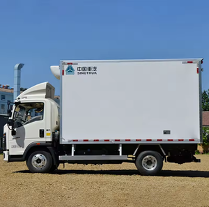 Camion frigorifique léger d'occasion Sinotruk Howo 4x2 de bonne qualité, capacité 5-8 tonnes, fourgonnette congélateur à vendre - Product Image 4