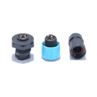 Connecteur de panneau circulaire étanche à 3 broches M16 pour alimentation électrique, type femelle LLT