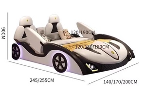 ขายส่งเฟอร์นิเจอร์ห้องนอนไม้คุณภาพสูงเตียงเด็กทรงรถแข่งพร้อมที่เก็บของสำหรับขายส่ง - Product Image 5