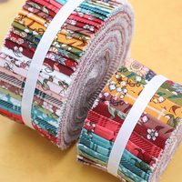 Grosir Diy pola bunga Jelly Roll kain selimut 100% garis kain katun murni 20 buah 40 buah pre-cut Diy kerajinan kain katun
