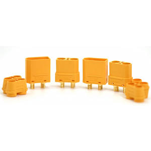 Connecteur Amass XT90 plaqué or avec gaine, 1 paire, pour câble de batterie de drone RC, avion, voiture, moteurs - Product Image 4