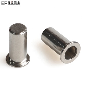 Hạt đinh tán đinh tán bằng khí nén đánh bóng 10 #-32 1/4 '-20 5/16'-18 3/8 "-16 Đầu phẳng ren chèn hạt đinh tán hạt đinh tán mù dài - Product Image 4