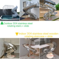 Escalier hélicoïdal en acier extérieur pour appartement moderne avec puits de lumière, design d'escalier en métal écologique et durable