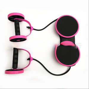 Rodillo Abdominal Multifunción KJ con Doble Rueda y Cuerda de Tracción - Equipo de Ejercicio ABS para Uso Doméstico con Rebote Automático para <span class=keywords><strong>Yoga</strong></span> - Product Image 2