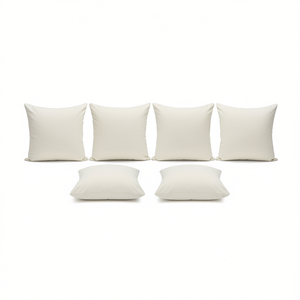 Coussins de chaise d'extérieur en tissu Oxford, taille moyenne, blanc crème, résistants à l'eau, amovibles et lavables, ensemble de 4 oreillers carrés - Product Image 1