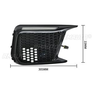 Feux de jour LED pour voiture + feux de brouillard à clignotants dynamiques ambrés pour Subaru WRX STI 2018-2020, accessoires de voiture - Product Image 6