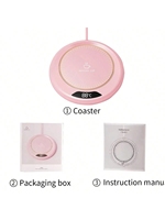 Ensemble cadeau USB pour le bureau et la maison, chauffe-tasse électrique intelligent, chauffe-tasse en céramique thermostatique, chauffe-eau, chauffe-café