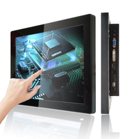 Personnalisé 15 pouces 10 points IP65 cadre ouvert trueflat intégré écran tactile capacitif lcd panneau moniteur industriel