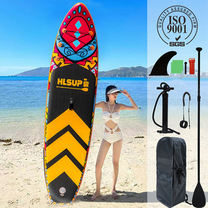 Tabla de paddle surf inflable HLSUP de 10 pies con una sola aleta para uso en el océano, tabla de surf de pie con bomba, bolsa y accesorios. - Product Image 3