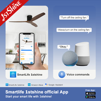 1stshine 52 Zoll Deckenventilator mit Massivholzflügeln, Fernbedienung, Effizienter Qualitätssicherung, Großhandel, Premium DC-Motor