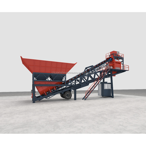 Centrale à béton mobile électrique d'occasion YHZS90 avec silo à ciment et convoyeur à bande – <span class=keywords><strong>Prix</strong></span> de <span class=keywords><strong>gros</strong></span> usine - Product Image 2