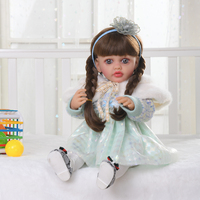 Yeezwood, Nouvelle Poupée Reborn Réaliste Corps Complet en Silicone Vinyle de 55 CM, Bébé Fille Nouveau-Né Très Vrai