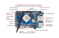 Orange Pi 4 LTS 3 Go de RAM 16 Go EMMC Rockchip RK3399 SBC Ordinateur monocarte compatible Android Linux Ubuntu pour le développement IA et IoT