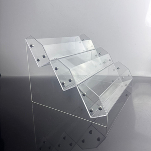 ชั้นวางอะคริลิคใสสำหรับจัดแสดงสินค้า เช่น ลิปสติก เครื่องสำอาง ใช้ในห้องไลฟ์สด หรือวางบนโต๊ะ - Product Image 4