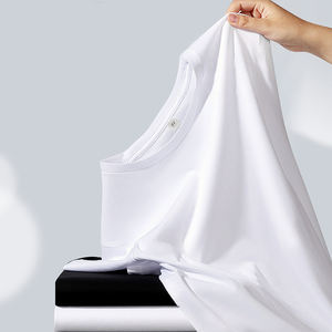 Camiseta regular de algodón 100% para hombre, Camiseta con estampado de logotipo personalizado, camiseta lisa en blanco con cuello redondo de ajuste estándar de alta calidad para hombre - Product Image 4