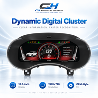 Untuk Jeep Grand Cherokee 2014-2018 LCD Digital Dashboard 12,3 Inci, Panel Instrumen, Carplay, Android Auto, Speedometer