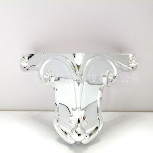 YIJUN Patterned Bright Silver Plastic <b>Sofa</b> <b>Legs</b> 4073 Heavy Duty Modern Minimalist Luxury Furniture Accessories - Product Image 1