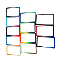 Protège-cartes RFID anti-vol en TPU à paillettes multicolores, 35pt, sans support rigide, antichoc, style clip