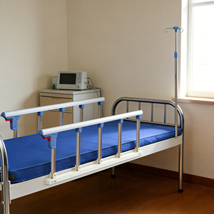Letto Ospedaliero Manuale Sheng He Xiang con Testiera e Sponde in Acciaio Inossidabile, Attrezzatura Medica di Classe I - Product Image 2