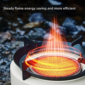 Estufa de Gas Portátil para Camping, Plegable, de Acero, con Encendido, a Prueba de Viento, para Picnic, Senderismo y Cocina al Aire Libre - Product Image 3