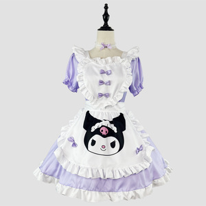 Kuromi Maid Costume Plus Size Cosplay Outfit Fresh Sweet Style Anime Role Play Costume Polyester Material Spring 2024 - Product Image 1