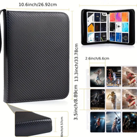 MIO 900 Manchons de reliure à cartes à glissière en cuir PU pour reliure de cartes de visite avec poches 5 en 40mm d'épaisseur
