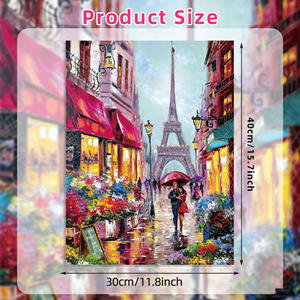 Monster Truck City in ferro fai da te pittura decorativa fatta a mano soggiorno camera da letto appeso dipinto quadrato diamante - Product Image 1