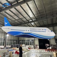 Avion publicitaire gonflable géant GAUSS 5M RC Airbus rempli d'hélium pour événements commerciaux