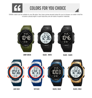 Montre Homme Skmei 2304 - Lot en Gros - Cadran Bleu - Montres Personnalisées Étanches - Montres Sport Digitales pour Hommes