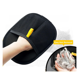 Nuevo Guante Quita Pelos de Mascotas Transfronterizo Negro Antiestático Herramienta de Aseo para Gatos y Perros - Product Image 1